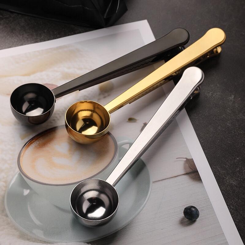 Coffee Scoop Clip 2-In-1