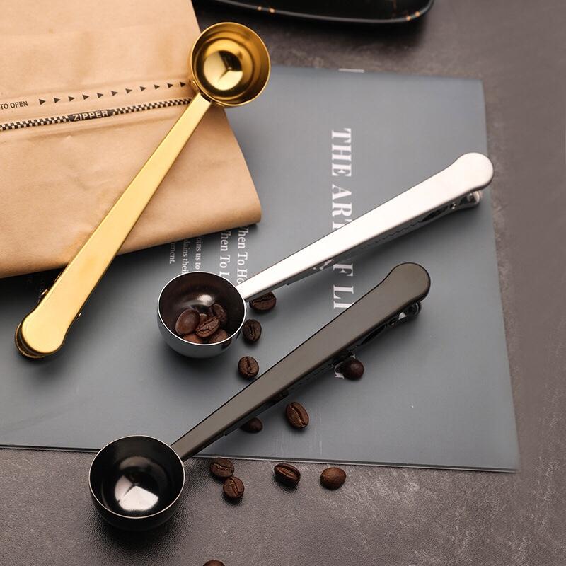 Coffee Scoop Clip 2-In-1