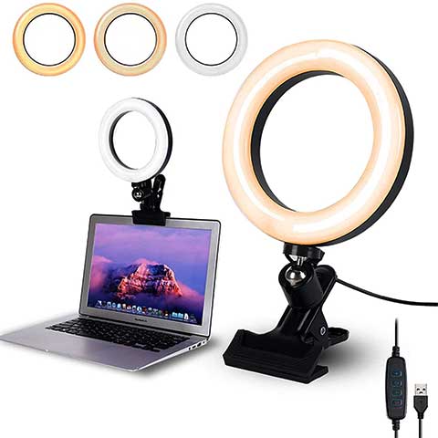 Clip On Selfie Ring Light For Laptop