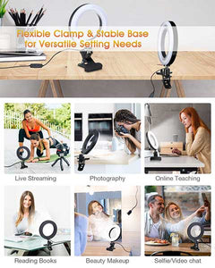 Clip On Selfie Ring Light For Laptop