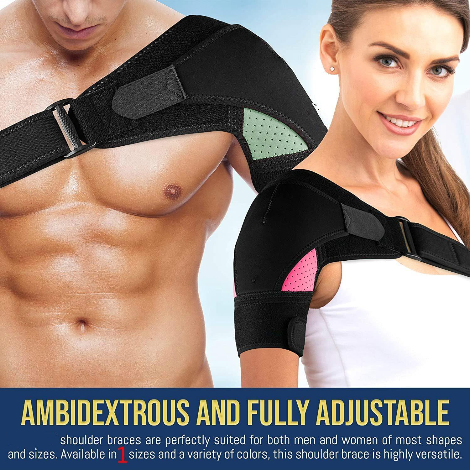 Shoulder Support Brace With Adjustable Strap