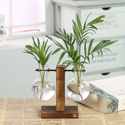 DIY Vintage Planter with Mini Bulb Shaped Vase