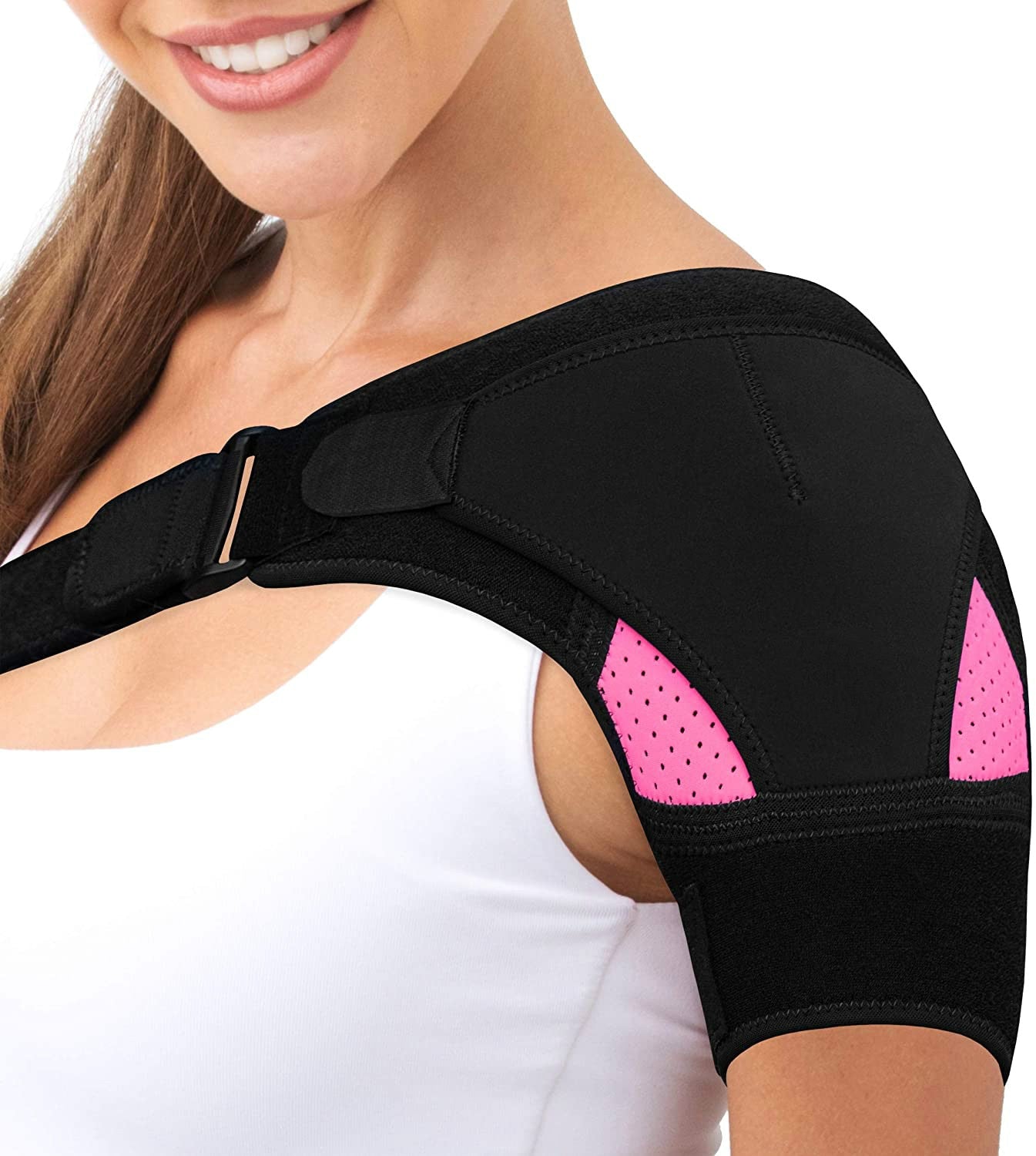 Shoulder Support Brace With Adjustable Strap