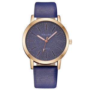 Geneva Faux Leather Quartz Watch