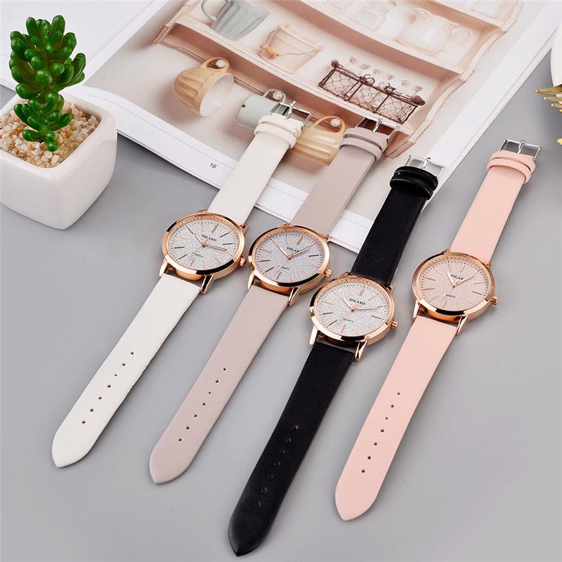 Geneva Faux Leather Quartz Watch