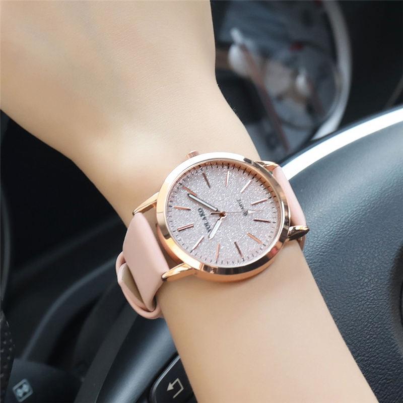 Geneva Faux Leather Quartz Watch