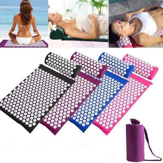 Acupressure Mat and Neck Pillow Set