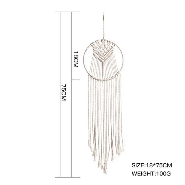 Star Moon Macrame Dream Catcher Room Decoration