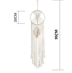 Star Moon Macrame Dream Catcher Room Decoration