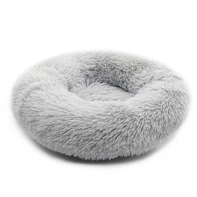 Calming Comfy Faux Fur Round Dog Bed
