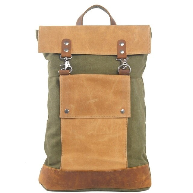 Waterproof vintage backpack,