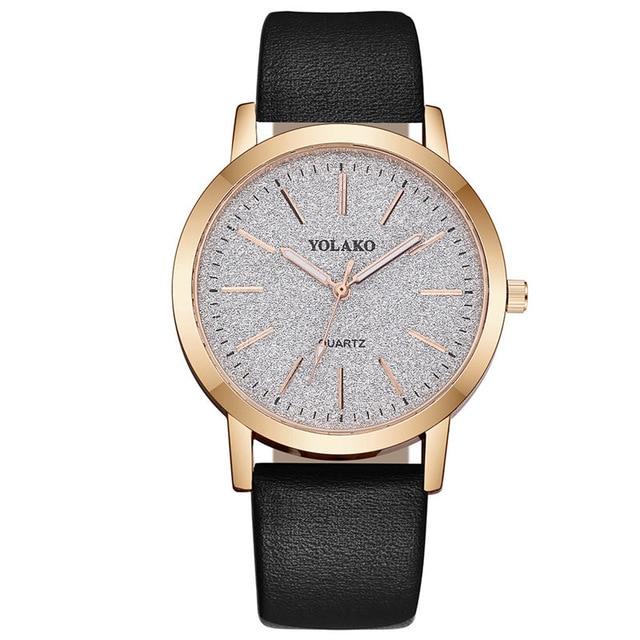 Geneva Faux Leather Quartz Watch